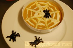 spider web carrot and lentil soup