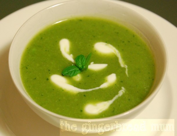 minty pea soup