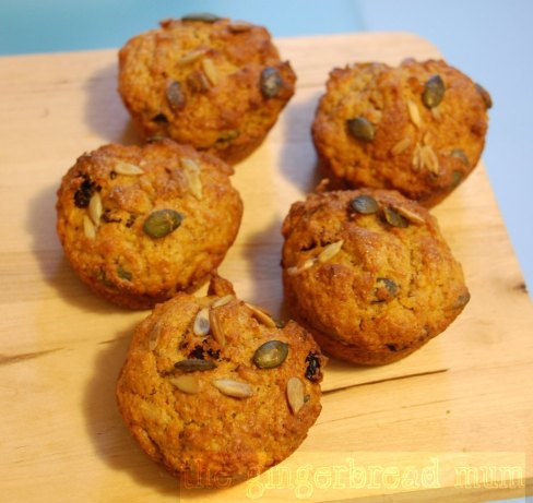 spiced carrot muffins