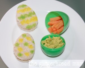 Easter egg snacking plate