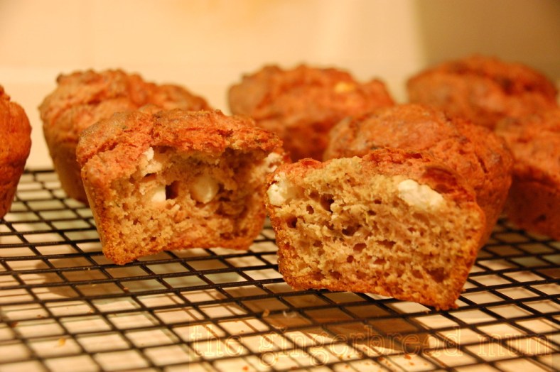 Savoury beetroot, feta and thyme muffins